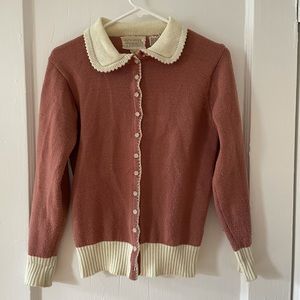 Vintage Flower Button Cardigan